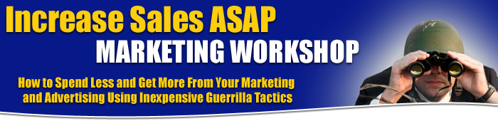 Increase Sales ASAP Marketing Workshop